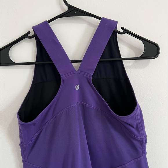 Lululemon Purple Workout Tank Top W/ Built in Bra - Picture 4 of 7